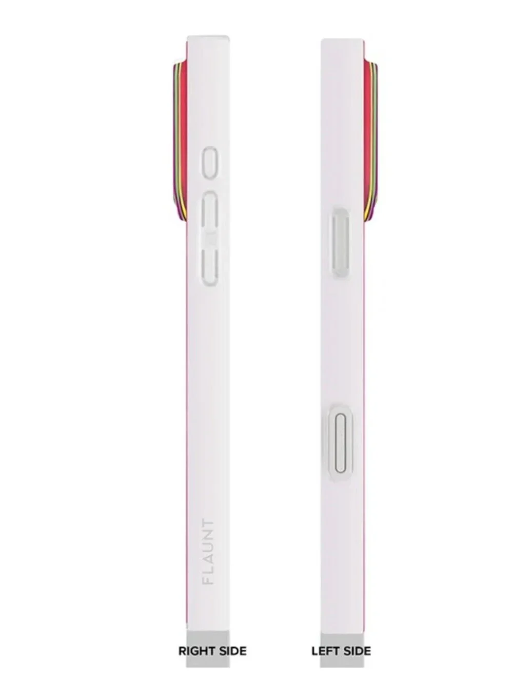 NEW FLAUNT Square iPhone 17 & 18 Pro Max Case - Magsafe Pink Iridescent Satin
